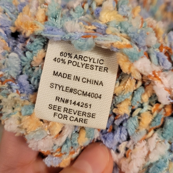 Jessica Simpson Multicolor Knit Open Fron Cardigan - Picture 5 of 6